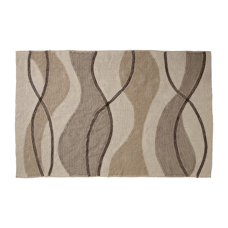 Vloerkleed berber wave - bruin/beige - 160x230 cm