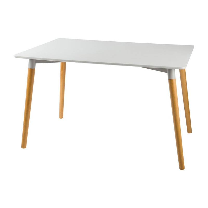 Eetkamertafel Sven - wit - 80x120x75 cm