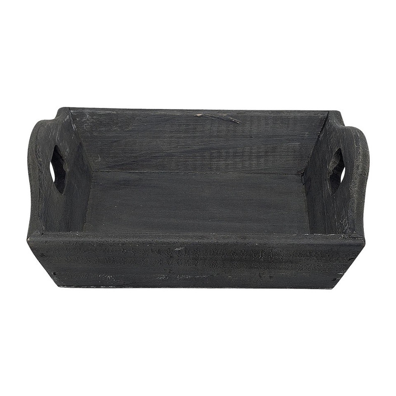 Dienblad pine klein grijs