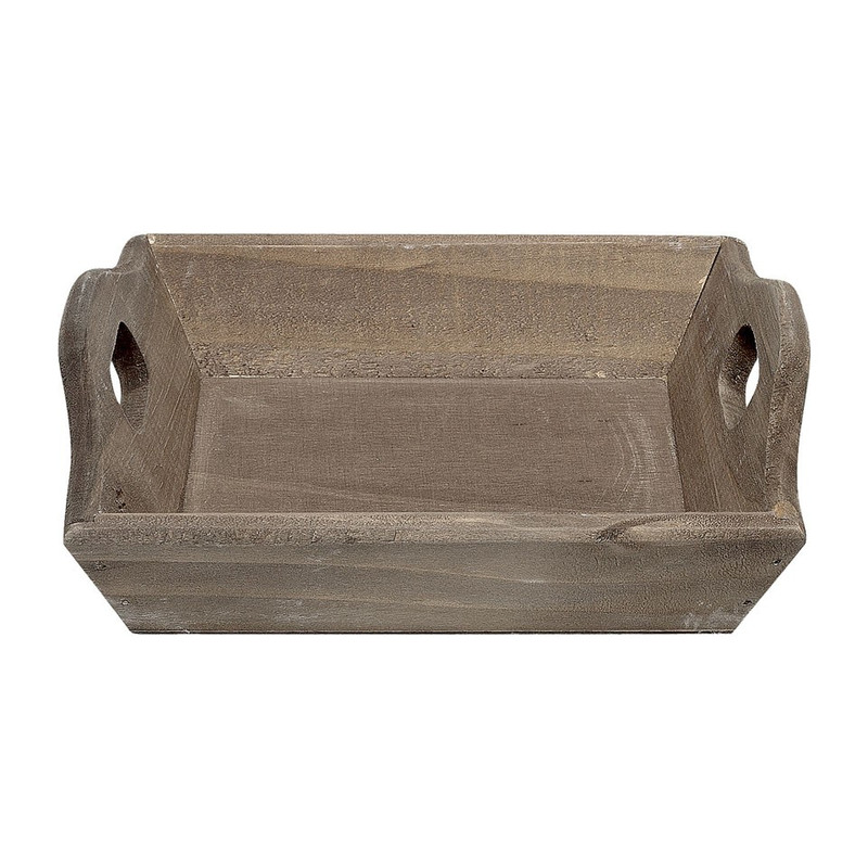 Dienblad pine klein bruin