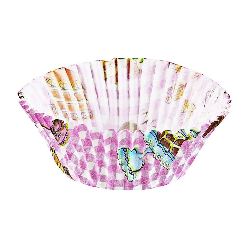 Mini cupcakevormpjes taart roze