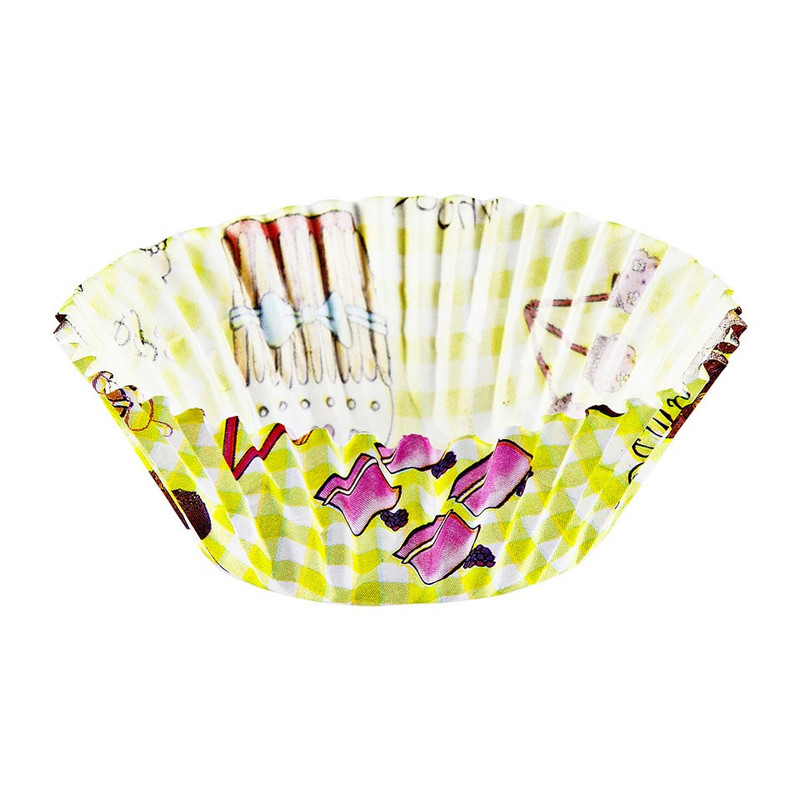 Mini cupcakevormpjes taart groen