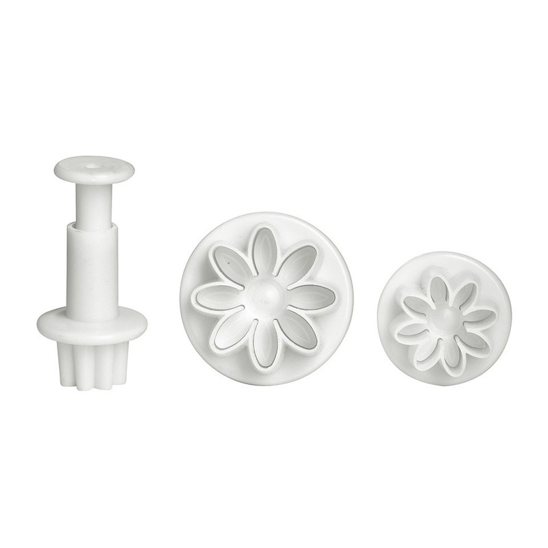 Uitsteekvormpjes margriet set van 3