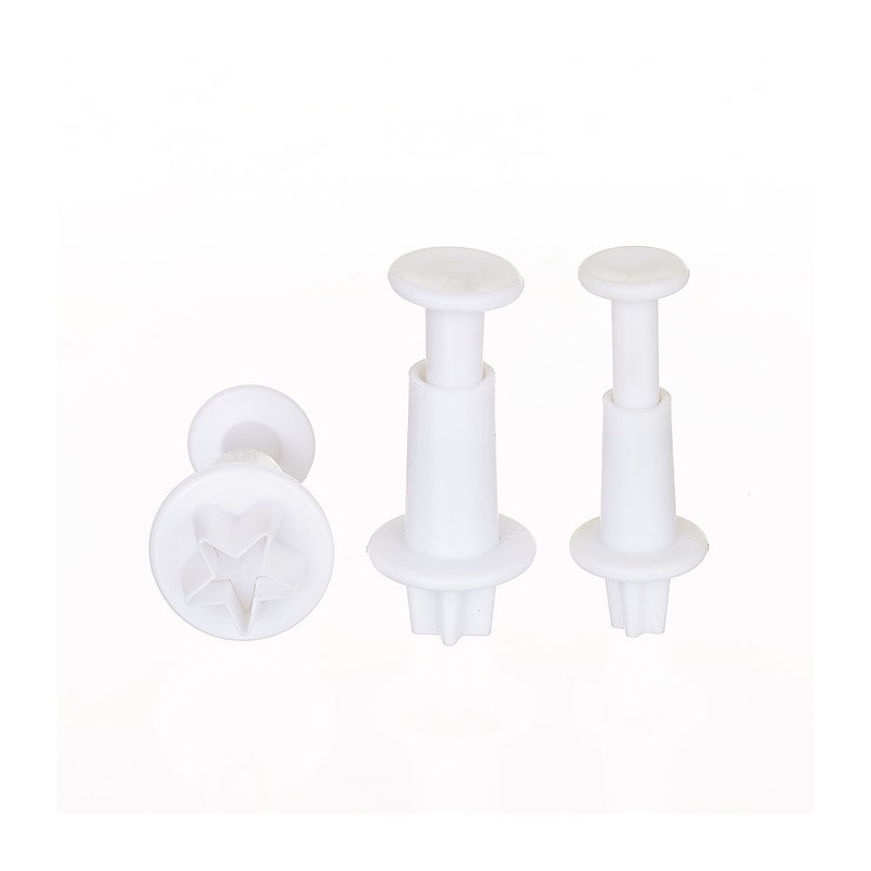 Uitsteekvormpjes ster set van 3