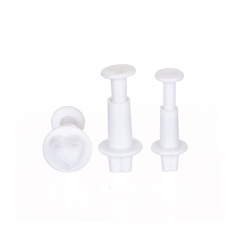 Uitsteekvormpjes hart set van 3