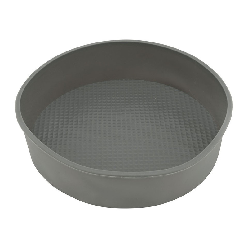 Bakvorm siliconen rond grijs (oud)