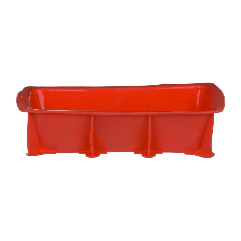 Cakevorm recht siliconen rood