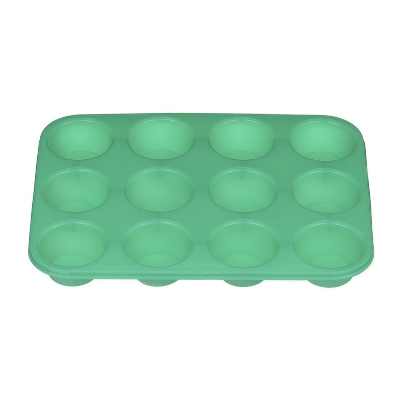 Cupcakevorm groot rond turquoise