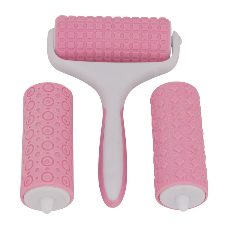 Decoratieset fondant roze