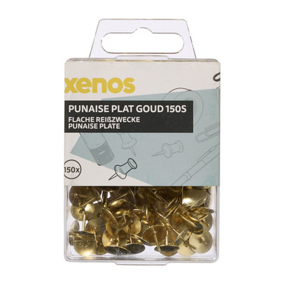Punaises plat - goud - set van 150