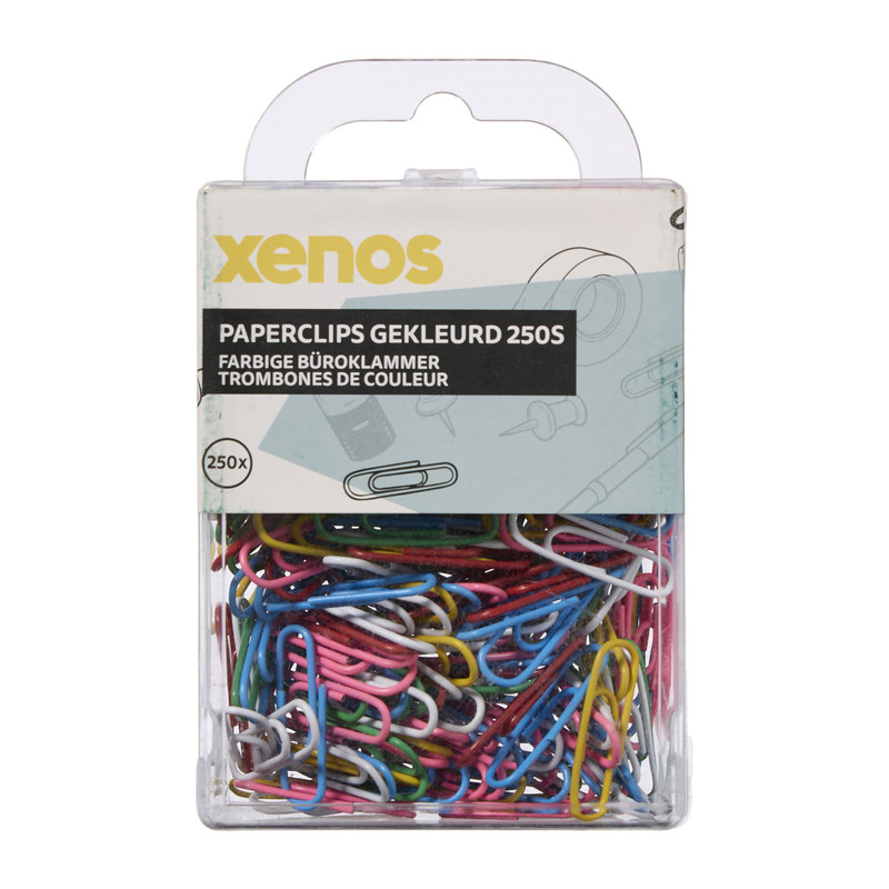 Paperclips - multikleur - set van 250