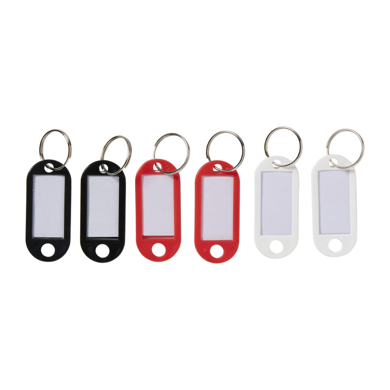 Sleutelhanger met labels - set van 6