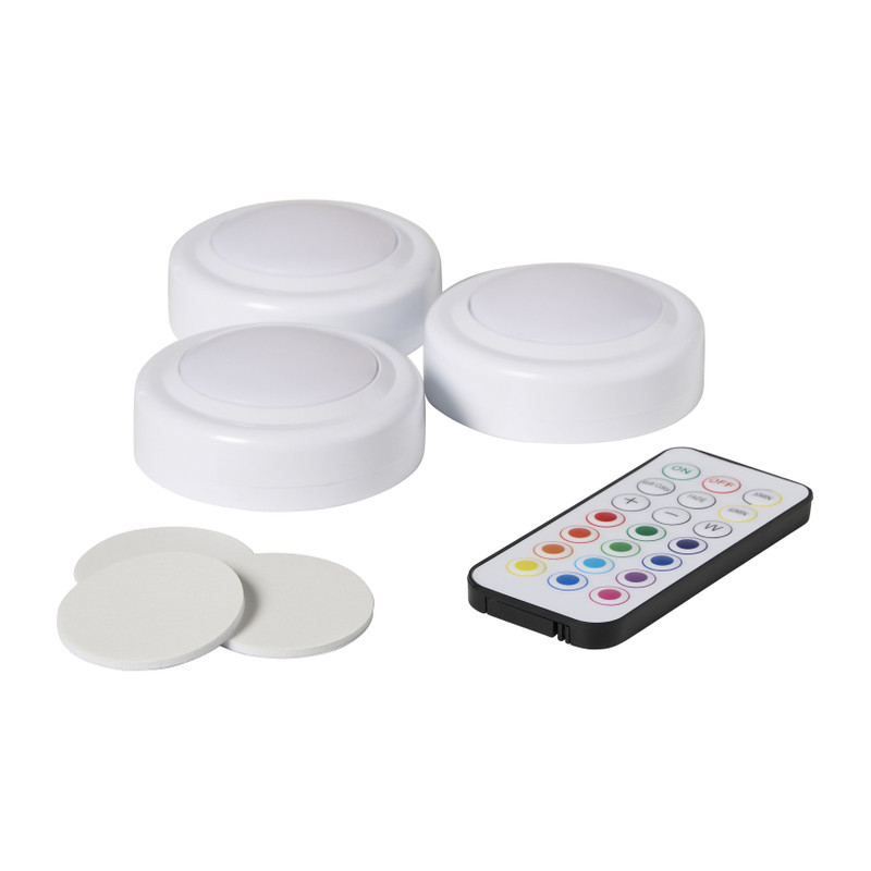 Draadloze spots - wit - set van 3