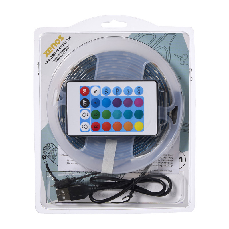 Ledstrip flexibel - multikleur - 3 meter