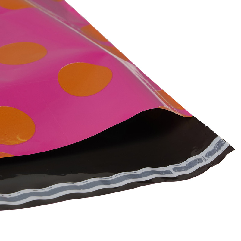 Verzendzak met plak strip - multikleur - set van 5