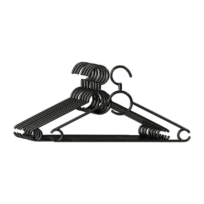 Kledinghanger met draaihaak zwart