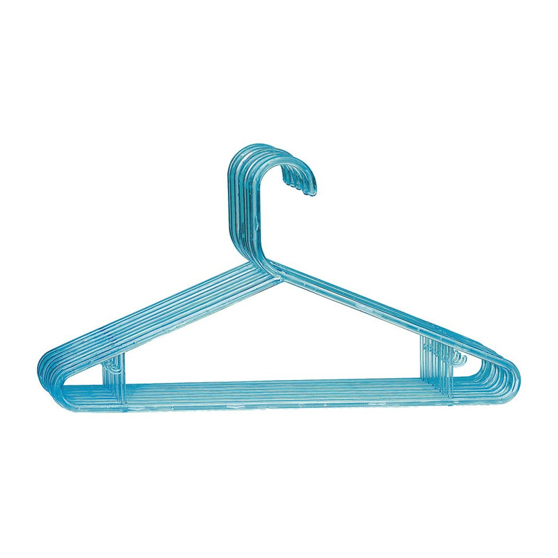 Kledinghangers bubbles blauw set van 7