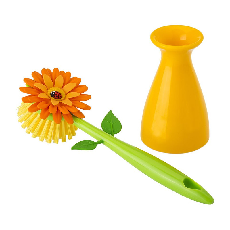 Vigar afwasborstel flower power