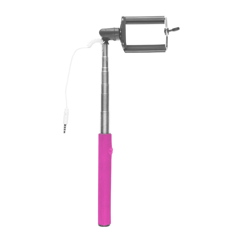 Selfie stok 2-in-1 roze
