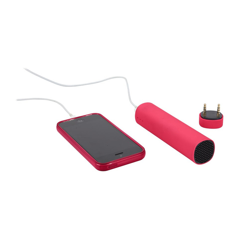 Mobiele oplader en speaker 3 in 1 Roze