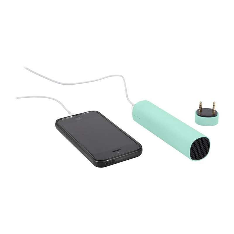 Mobiele oplader en speaker 3 in 1 Mintgroen