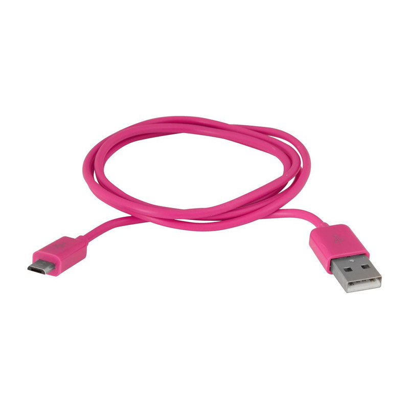 Micro-USB data kabel roze