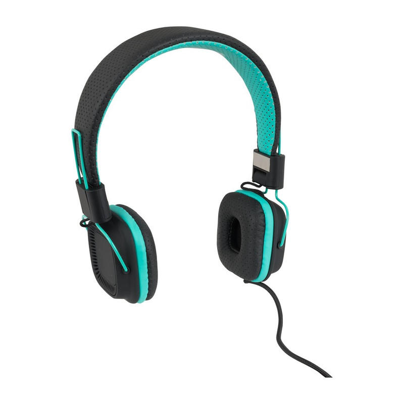 Koptelefoon duo tone turquoise