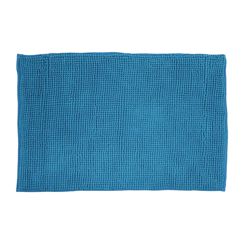 Badmat shaggy blauw