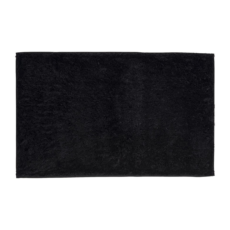 Badmat fluffy zwart