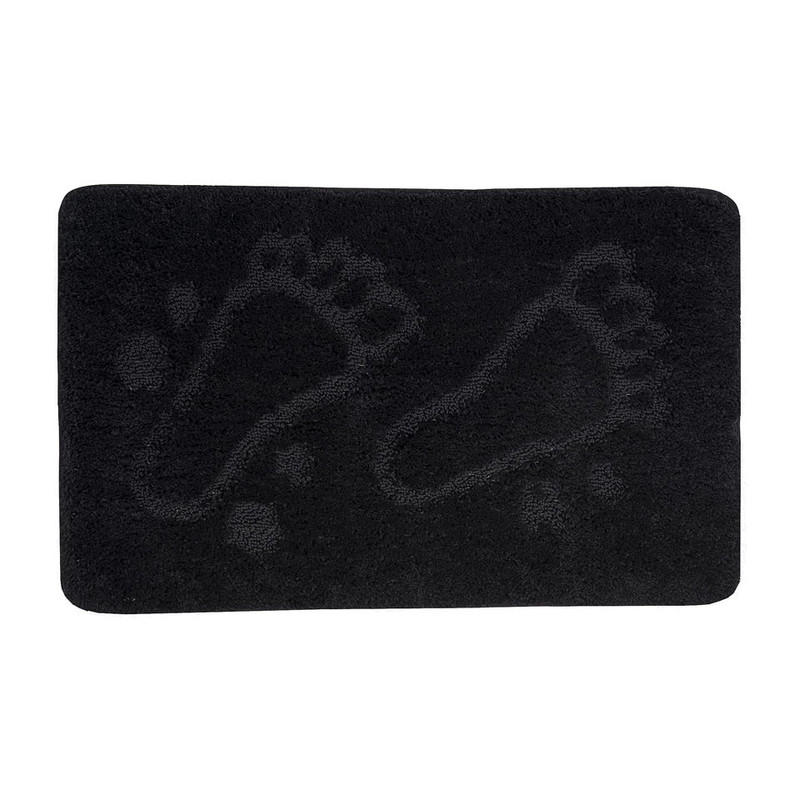 Badmat voeten zwart