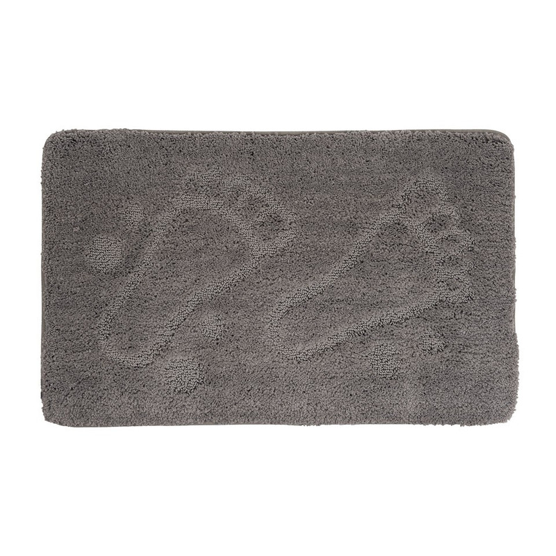 Badmat voeten grijs