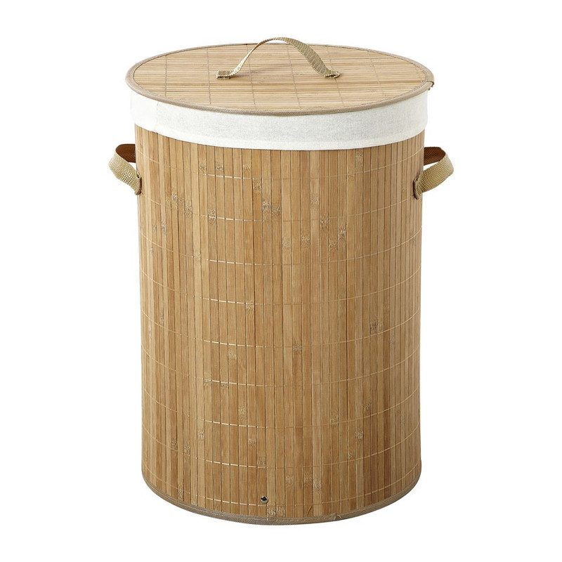 Wasmand bamboe lichtbruin