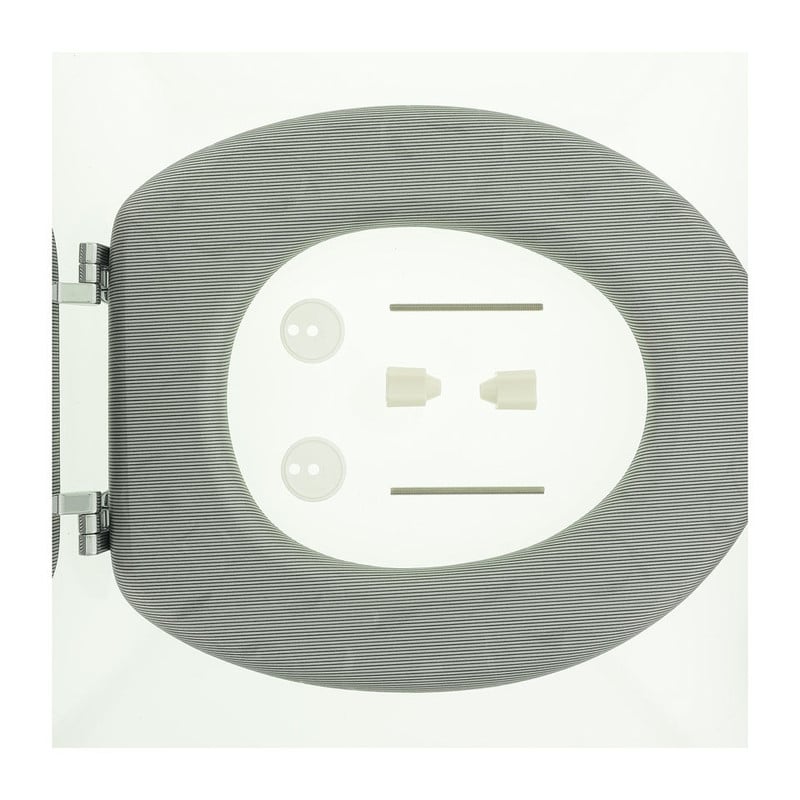 Tiger toiletzitting grey glitter - MDF - grijs