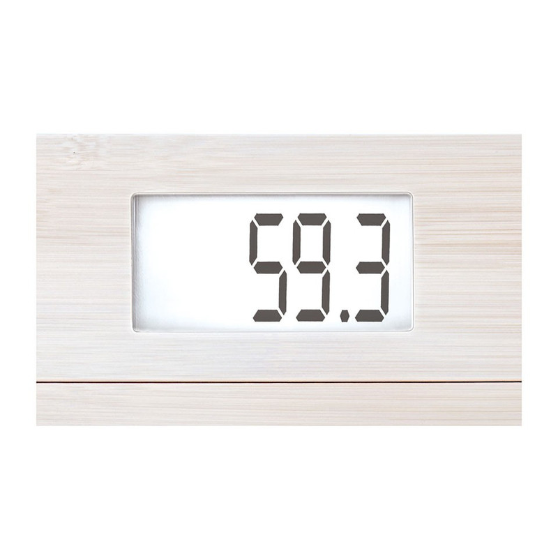 Soehnle personenweegschaal bamboo - wit