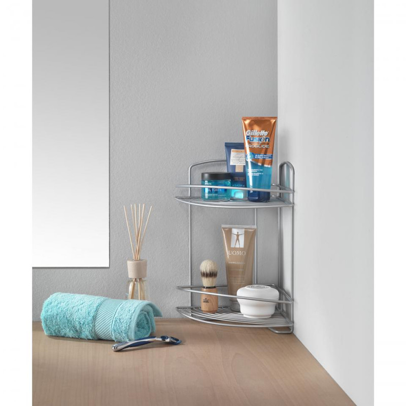 Metaltex Onda - hoekrek 2 verdiepingen - 22x22x35 cm - polytherm