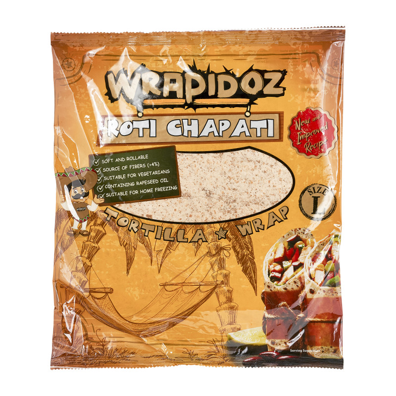 Wraps - roti chapati - 6 stuks
