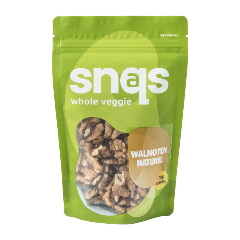 Snaqs - walnoten naturel - 110 gram