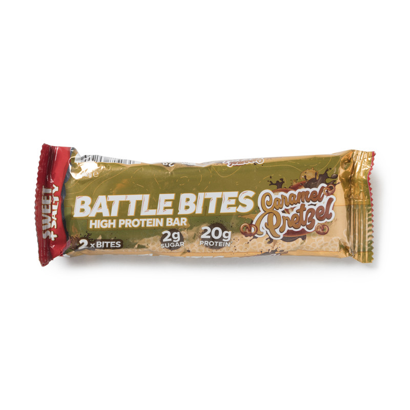 Battle bites - caramel pretzel - 62 gram