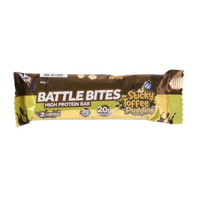 Battle Bites - eiwitreep sticky toffee pudding - 62 g