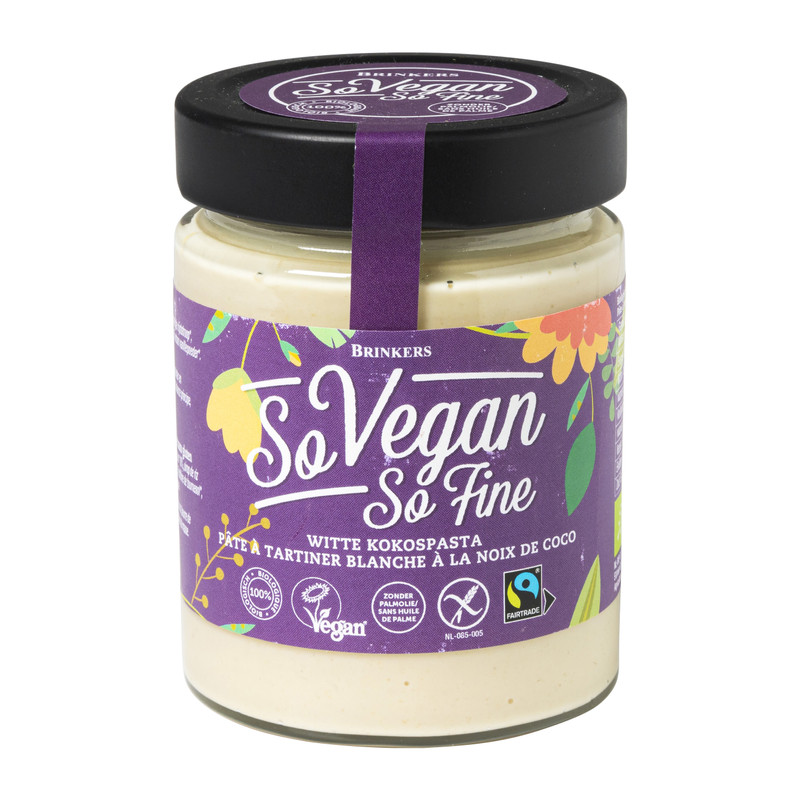 So Vegan So Fine witte kokos pasta - 270 g
