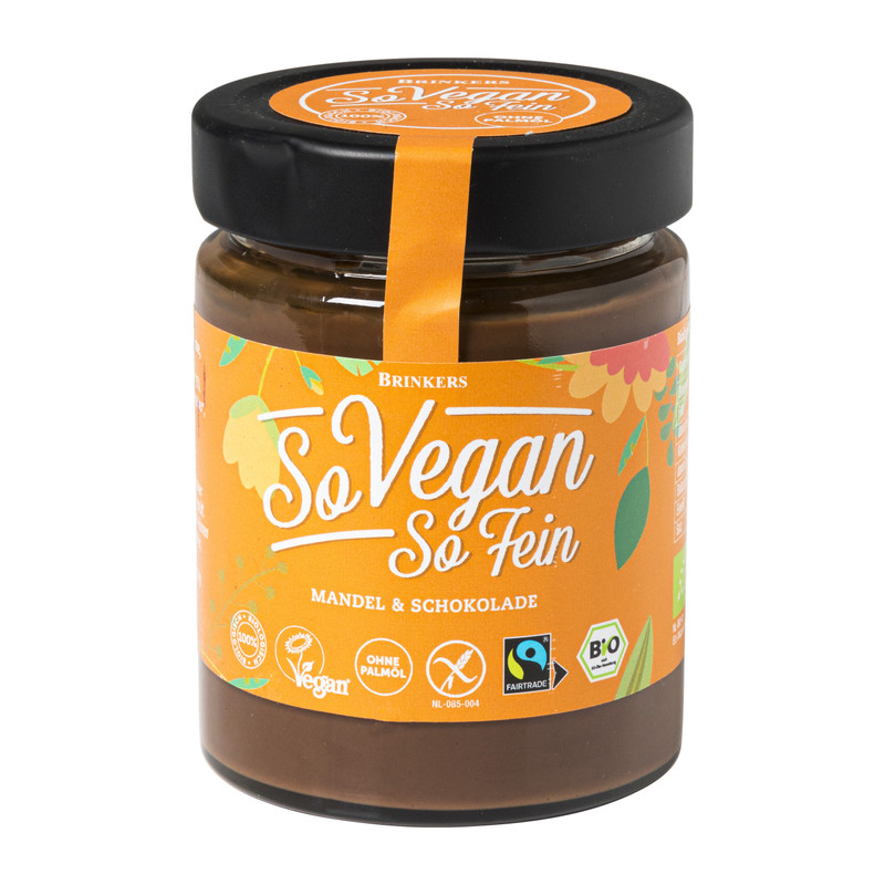 So Vegan So Fine amandel chocolade pasta - 270 g
