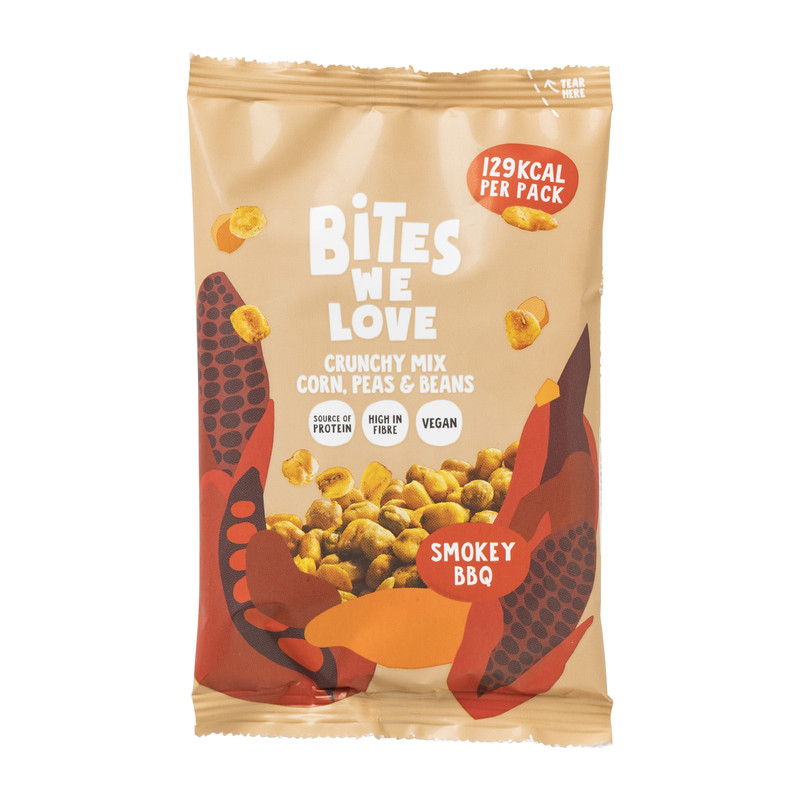 BitesWeLove crunchy mix - smokey bbq - 30 g