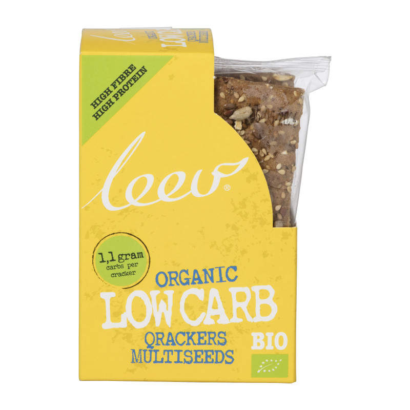 Leev crackers low carb multiseed - 80 gram