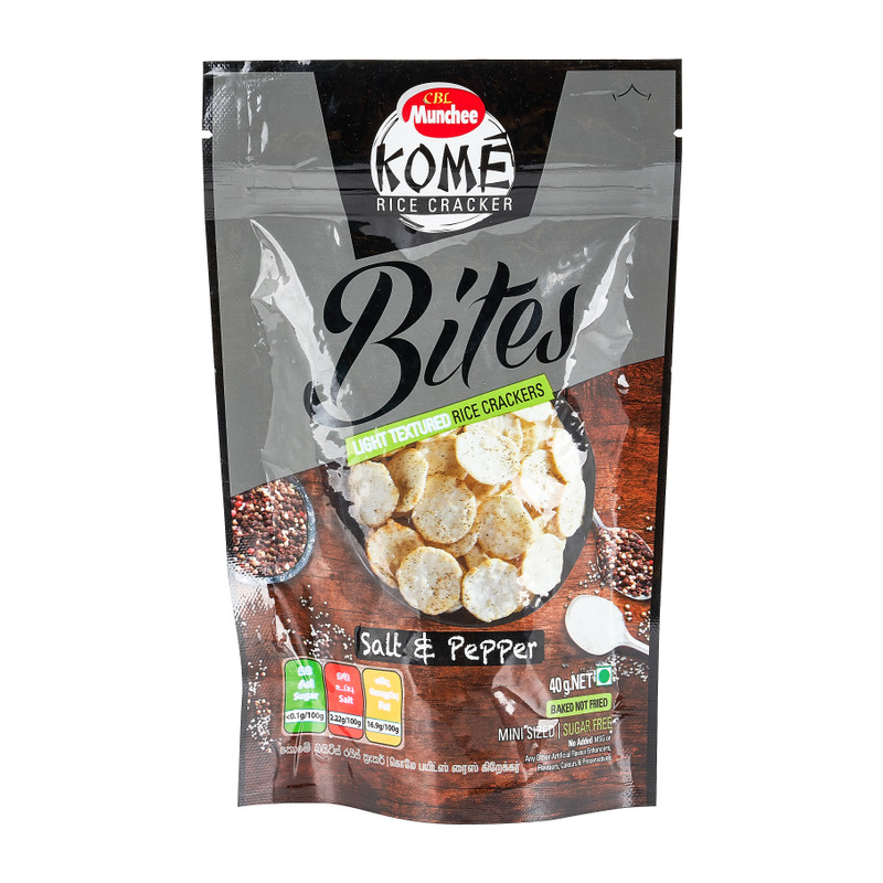 Rijstcrackers zout en peper - 40 g