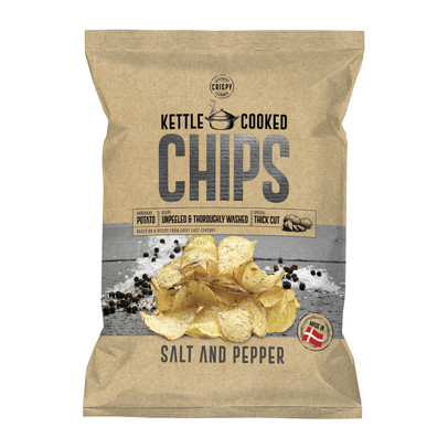Kettle Cooked Chips - zeezout en peper - 150 gram