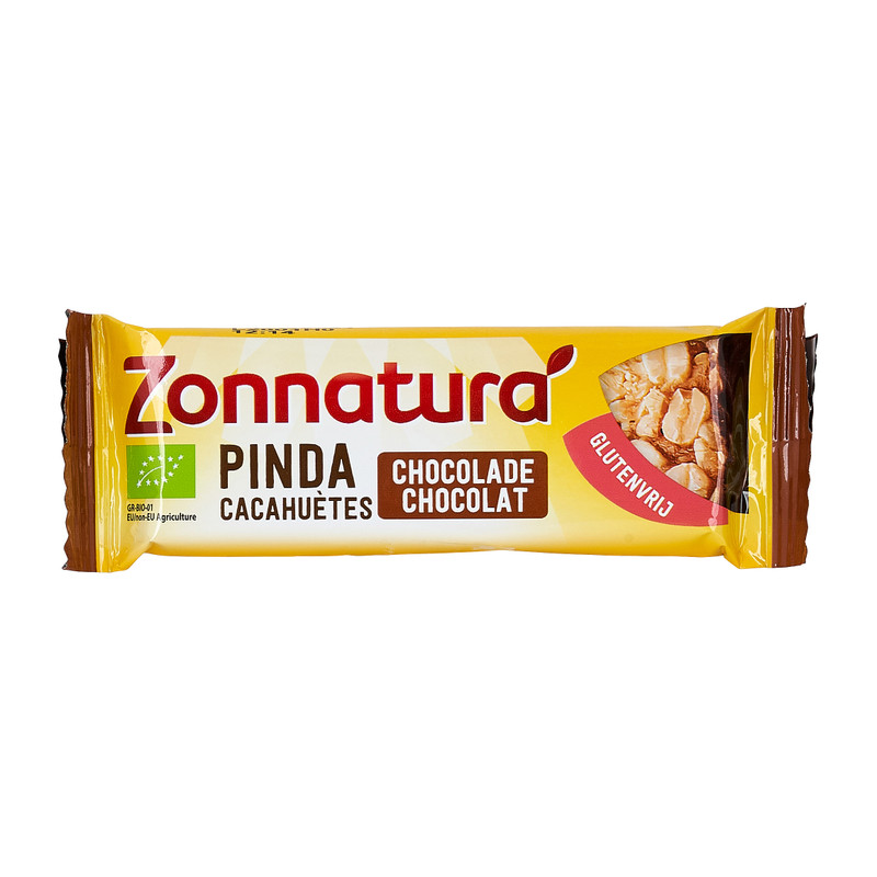 Zonnatura pinda chocolade reep - 30 g
