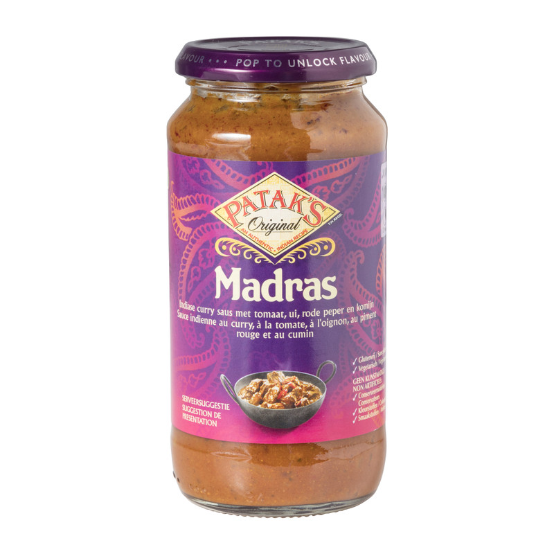 Indiase madras saus - Patak's - 450 g
