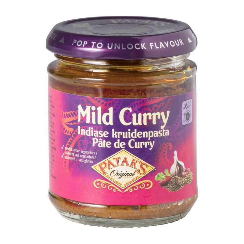 Mild curry Indiase kruidenpasta - Patak's - 165 g