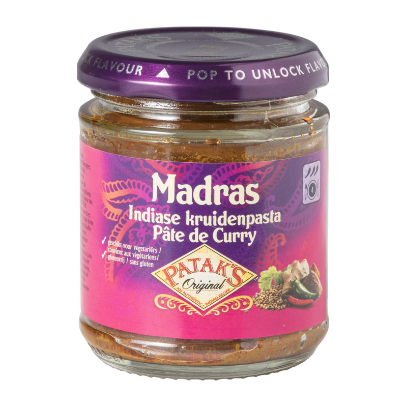 Madras Indiase kruidenpasta - Patak's - 165 g