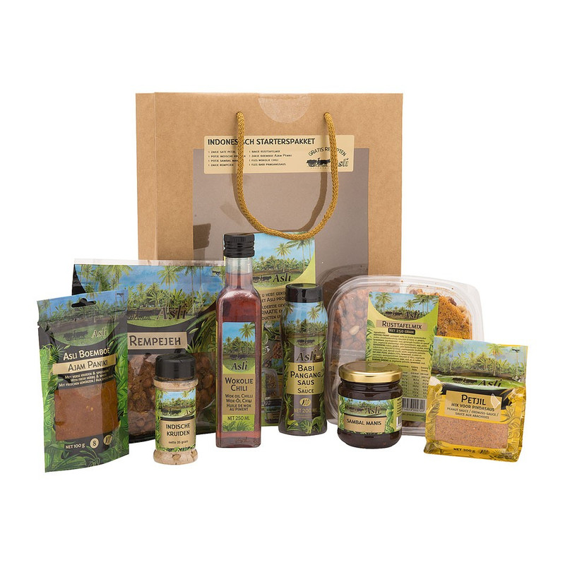 Wereldtas met Indonesische food producten